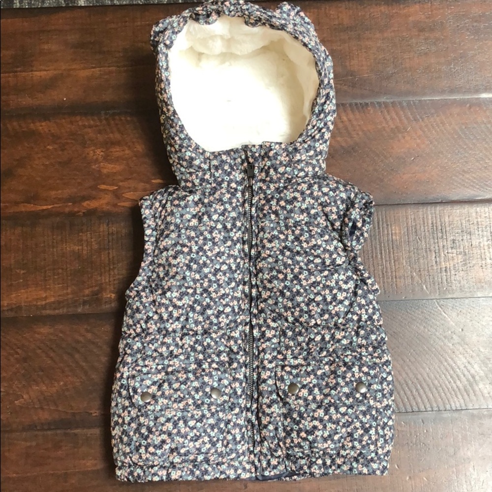 H&M Floral Puffy Vest